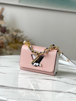 Pre-Loved Louis Vuitton Twist Handbag Epi Leather MM