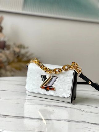 Pre-Loved Louis Vuitton Twist Handbag Epi Leather MM