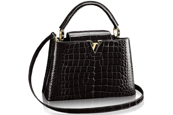 Pre-Loved LV CROCODILIAN LEATHER CAPUCINES