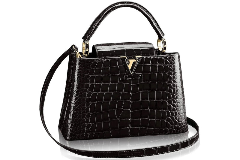 Pre-Loved LV CROCODILIAN LEATHER CAPUCINES