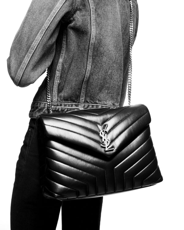 Pre-Loved Saint Laurent LOULOU MEDIUM IN MATELASSÉ “Y” LEATHER