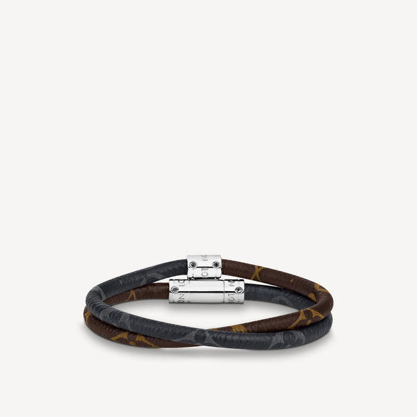 Pre-Loved LV KEEP IT DOUBLE LEATHER BRACELET - SMY Digital