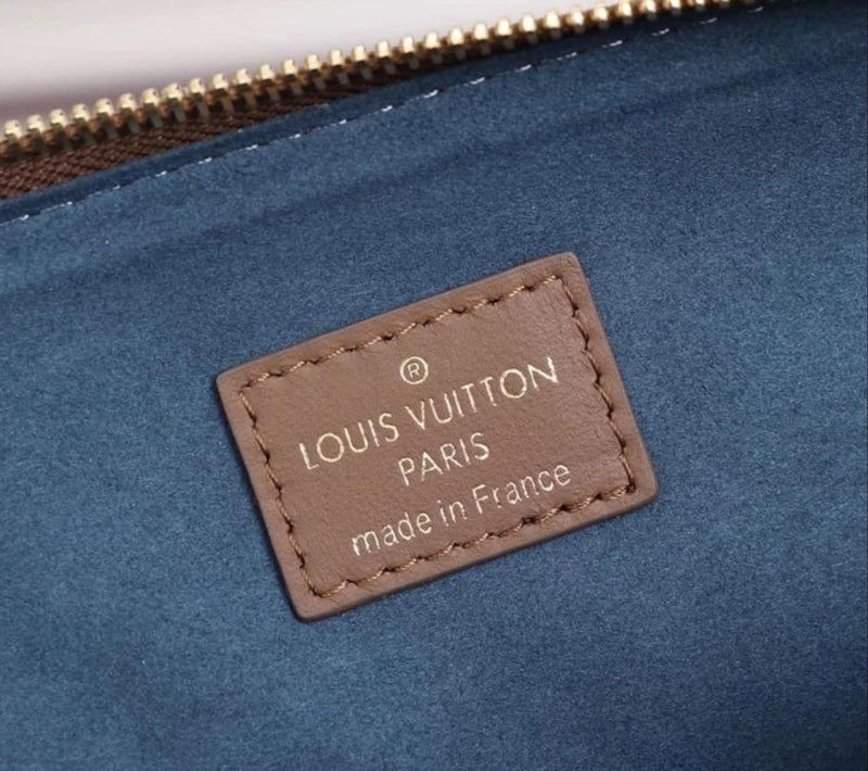 LOUIS VUITTON Lambskin Embossed Monogram Coussin PM Camel - SMY Digital