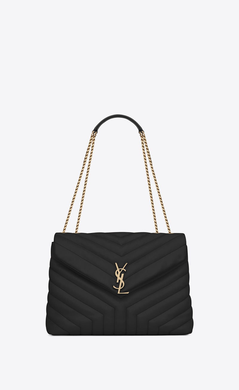 Pre-Loved Saint Laurent LOULOU MEDIUM IN MATELASSÉ “Y” LEATHER