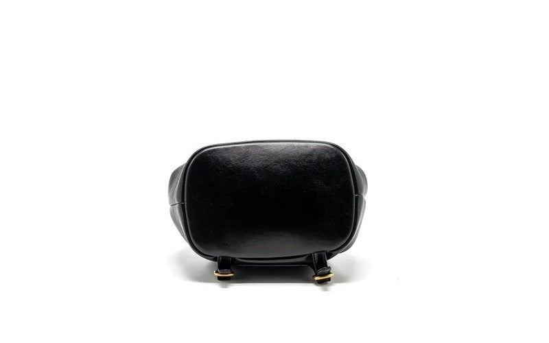 Chanel 23K Quilted Lambskin Gold Bead Drawstring Backpack – Black, Full Set (New with Ticket)