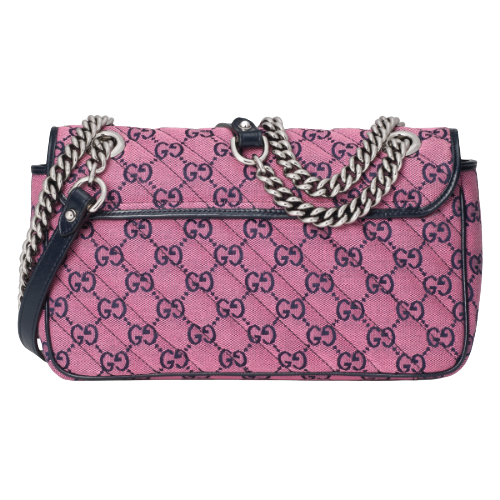 Pre-Loved GG Marmont Multicolor small shoulder bag